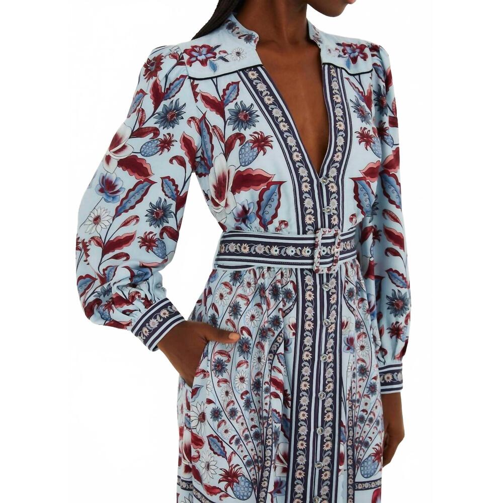 NEW FARM RIO marcelle maxi dress in soft blue - Picture 4 of 4